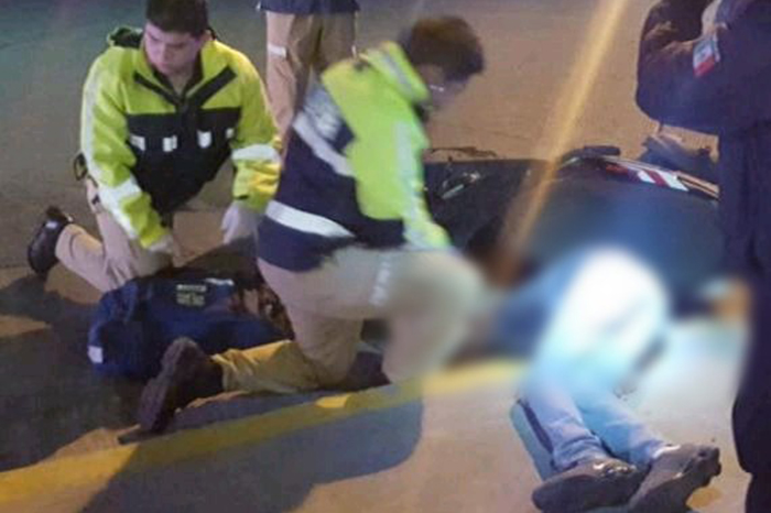 Accidente de motociclista