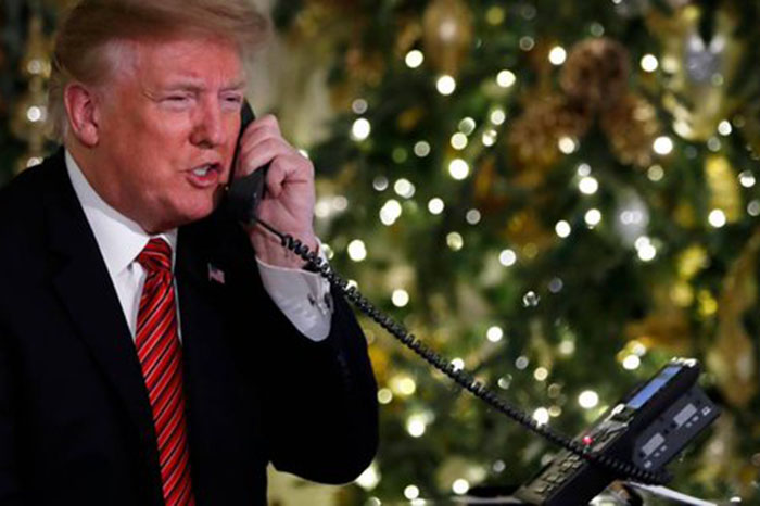 donald trump responde llamadas de niños