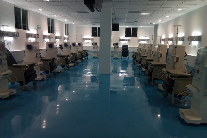 Unidad de Hemodiálisis del Hospital General de Ciudad Hidalgo.