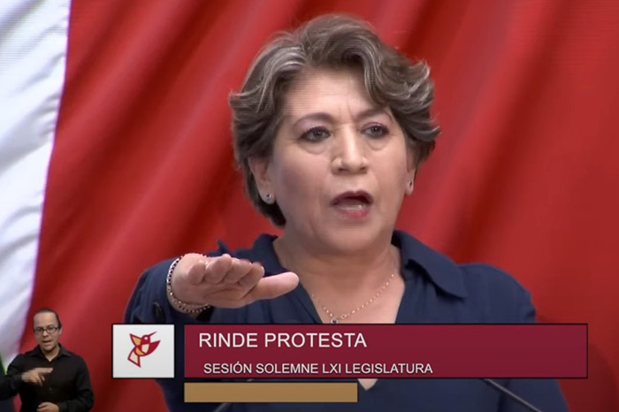 Delfina Gómez rinde protesta como nueva gobernadora del Estado de México
