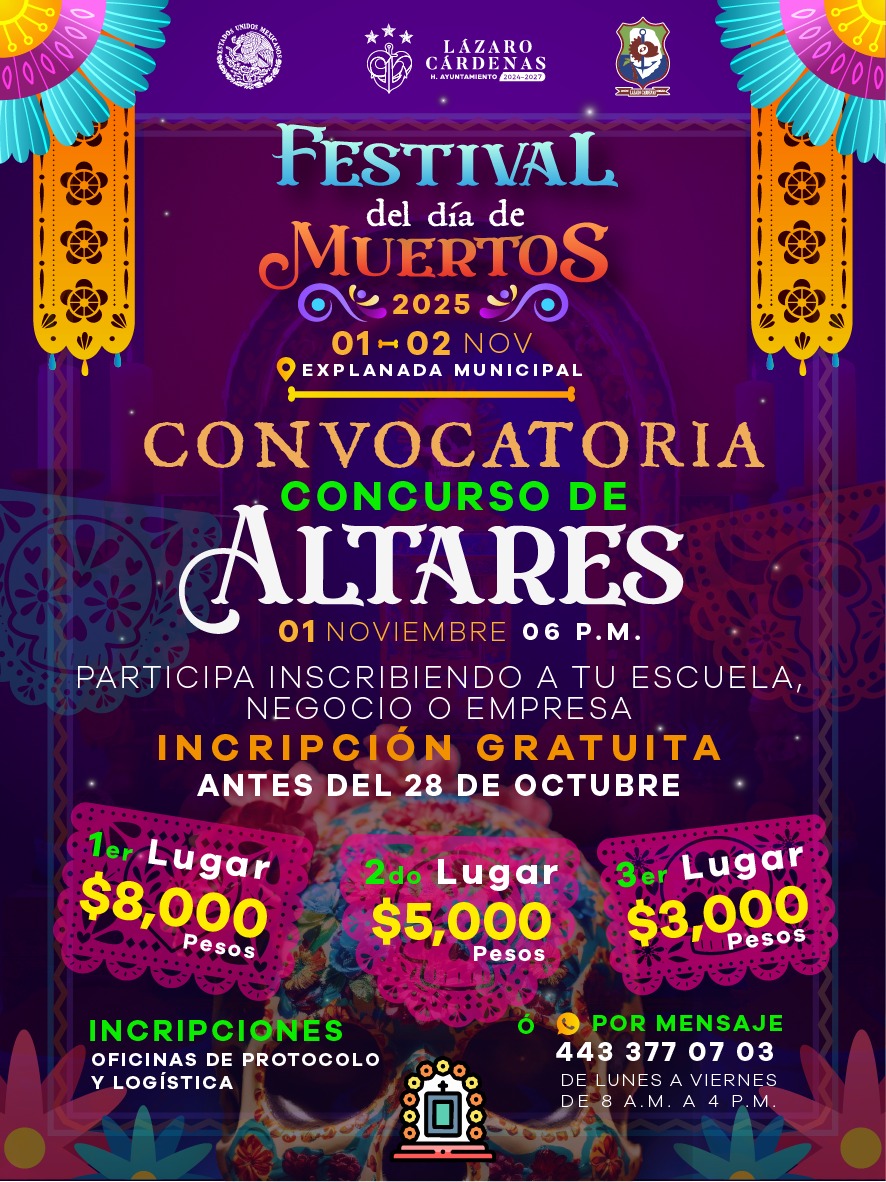 Convoca Gobierno de Lázaro Cárdenas al Concurso de Altares del Festival ...