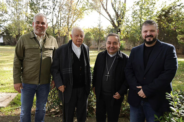 Gobernador Ramírez Bedolla y Arzobispo de Morelia José Armando Álvarez en reunión por la paz