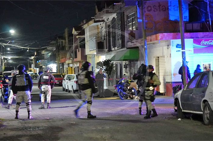 Escena del crimen en la colonia El Porvenir en Zamora tras el asesinato de un joven