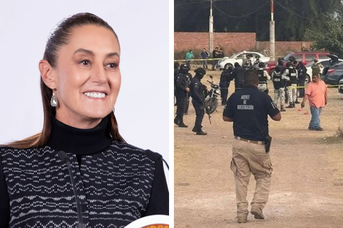 Claudia Sheinbaum en la mañanera habla sobre la masacre en partido de futbol en Salamanca