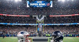 Trofeo Vince Lombardi en el Levi's Stadium para el Super Bowl LX.