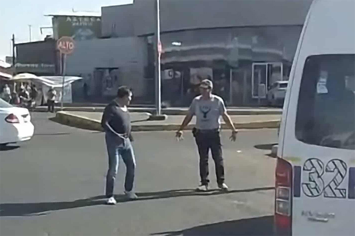 Distribuidor Vial Salida a Charo en Morelia, lugar del incidente vial.