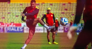 Entrenamiento del Atlético Morelia previo al partido contra Mineros de Zacatecas.
