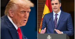 Donald Trump amenazando con sanciones comerciales a España por el uso de bases militares.