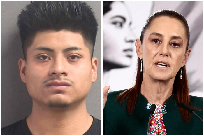 La presidenta Claudia Sheinbaum el joven custodiado por ICE