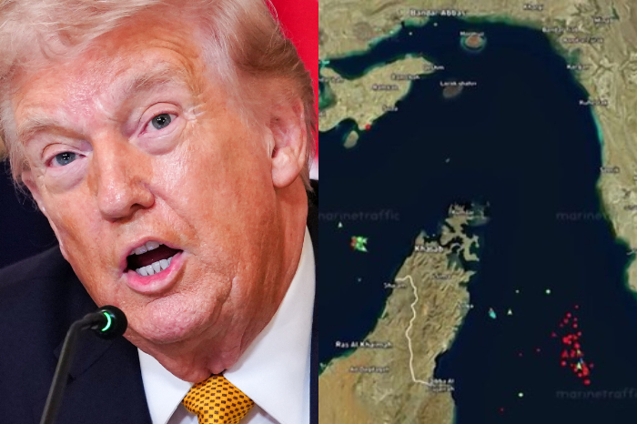 El presidente Donald Trump anunciando la extensión del ultimátum a Irán por el bloqueo en el estrecho de Ormuz.