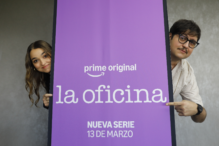 El actor Fernando Bonilla como Jerónimo Ponce III en la serie La Oficina México.