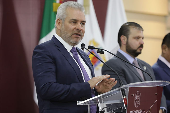 Alfredo Ramírez Bedolla presenta indicadores de seguridad en Michoacán.