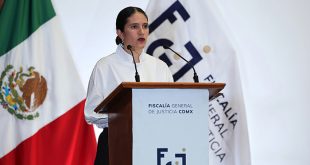 Bertha Alcalde Luján, fiscal general de la Ciudad de México, informando sobre la investigación por feminicidio.