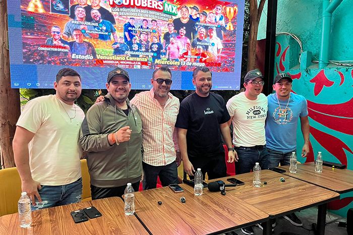 Copa Youtubers MX 2026 en Morelia con los logotipos de los equipos participantes.