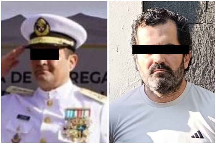 Fernando Farías Laguna, excontralmirante de la Marina de México, tras su detención en el barrio de Palermo, Buenos Aires.