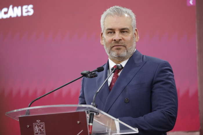 Alfredo Ramírez Bedolla en conferencia de prensa sobre obras en Morelia