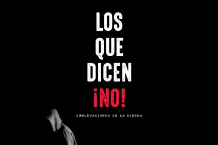 El director Ángel Flores durante una proyección comunitaria en la Sierra Norte de Puebla.