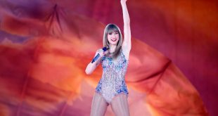 Taylor Swift en concierto durante la promoción de su álbum The Life of a Showgirl