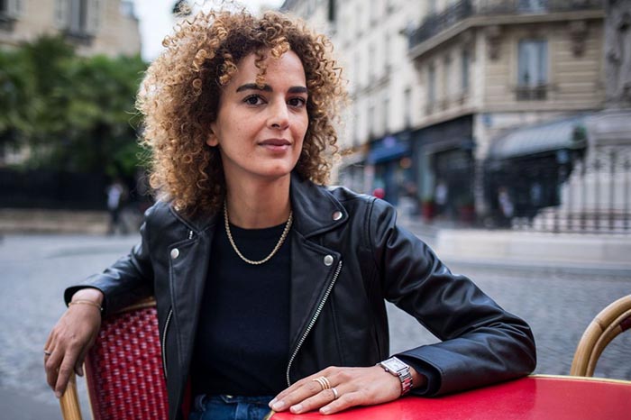 La escritora francomarroquí Leila Slimani durante su residencia literaria "Escribir el Prado" en Madrid.