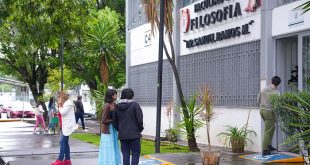 Fachada de la Facultad de Filosofía de la Universidad Michoacana de San Nicolás de Hidalgo en Morelia.