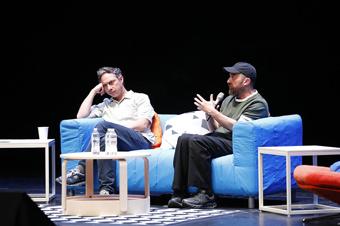 El director chileno Pablo Larraín durante su conferencia magistral en el Festival Internacional de Cine en Guadalajara.