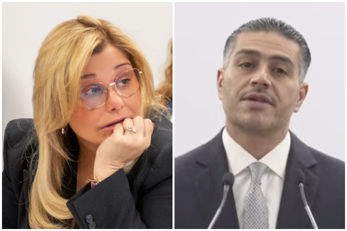 Omar García Harfuch en conferencia de prensa hablando sobre el caso de los agentes en Chihuahua.