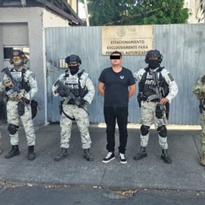 Elementos del Ejército y Guardia Nacional durante el operativo de captura de César Alejandro ‘N’, alias ‘El Güero Conta’, en Zapopan.