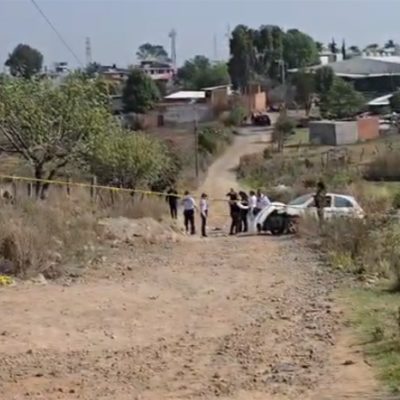 Perímetro de seguridad de la Policía Morelia tras enfrentamiento armado en la colonia El Durazno.