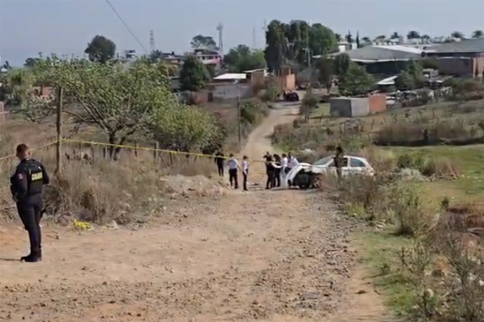 Perímetro de seguridad de la Policía Morelia tras enfrentamiento armado en la colonia El Durazno.