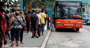 Terminal de autobuses interprovinciales en La Habana afectada por las medidas de racionalización energética.