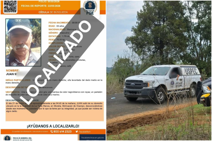 Elementos de la Policía Morelia y peritos de la Fiscalía General del Estado se movilizaron tras el reporte del hallazgo en Cuto de la Esperanza.