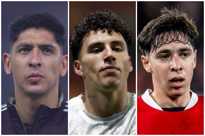 Futbolistas de la Selección Mexicana.