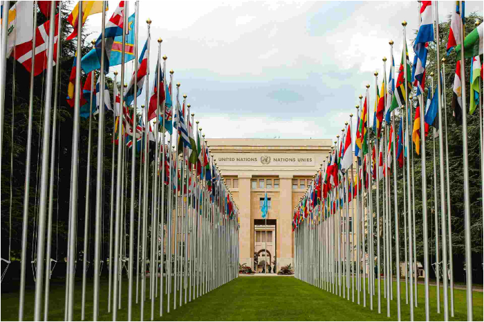 Sede de las Naciones Unidas en Nueva York durante el Foro de Examen de la Migración Internacional.