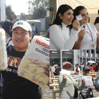 Fans de Marco Antonio Solís haciendo fila en el Estadio Morelos para canje de boletos.