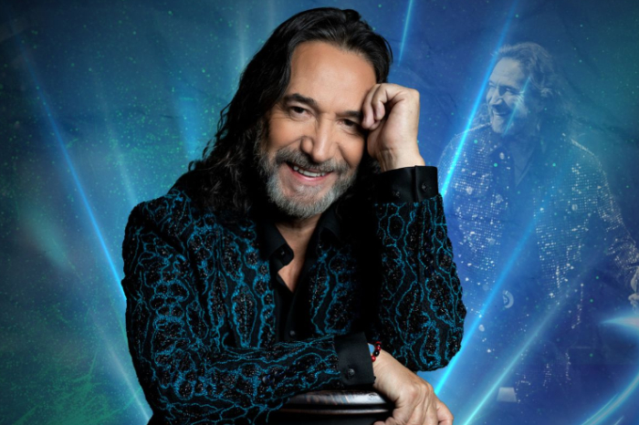 Cartel del concierto de Marco Antonio Solís en Morelia con logotipos de patrocinadores.