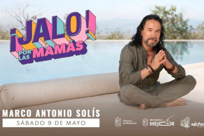 Cartel oficial del concierto de Marco Antonio Solís en Morelia Estadio Morelos 2026.