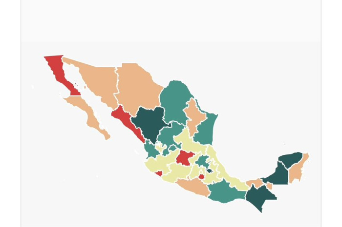 Gráfica del Índice de Paz México 2026 elaborado por el Instituto para la Economía y la Paz