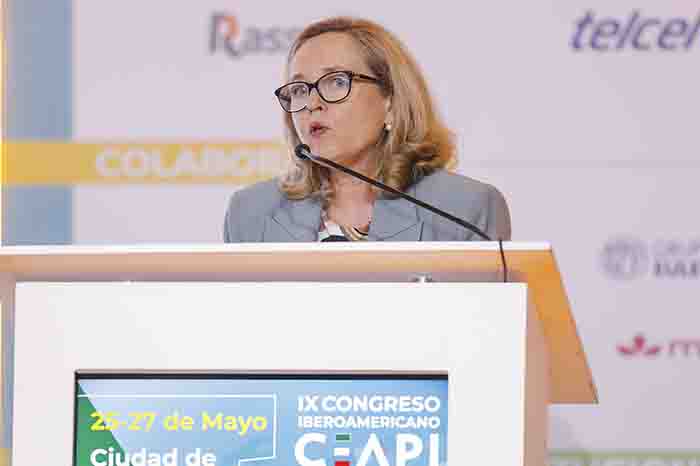 Nadia Calviño, presidenta del Banco Europeo de Inversiones, durante su participación en el Congreso del Consejo Empresarial Alianza por Iberoamérica.