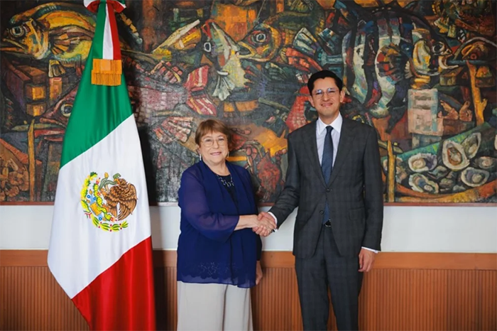 La Secretaría de Relaciones Exteriores destacó la experiencia de Bachelet para encabezar las Naciones Unidas.
