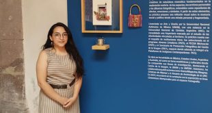 Collages y fotografías de la exposición Cartografías Afectivas de Alexia Chacón en el Museo Regional Michoacano.