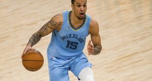 Brandon Clarke, jugador de los Memphis Grizzlies, durante un partido de la NBA.