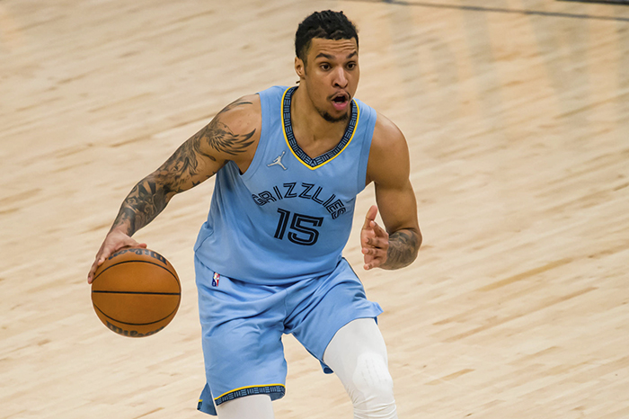 Brandon Clarke, jugador de los Memphis Grizzlies, durante un partido de la NBA.