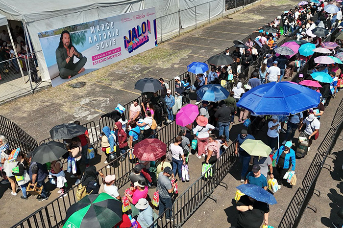 Rutas de evacuación en el Estadio Morelos para eventos masivos.