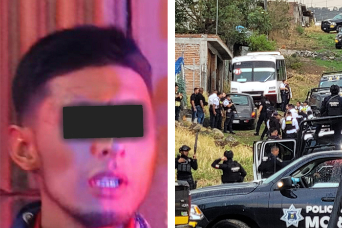 Operativo de la Policía Morelia en el Libramiento Poniente tras la detención de un implicado en el homicidio de un oficial.