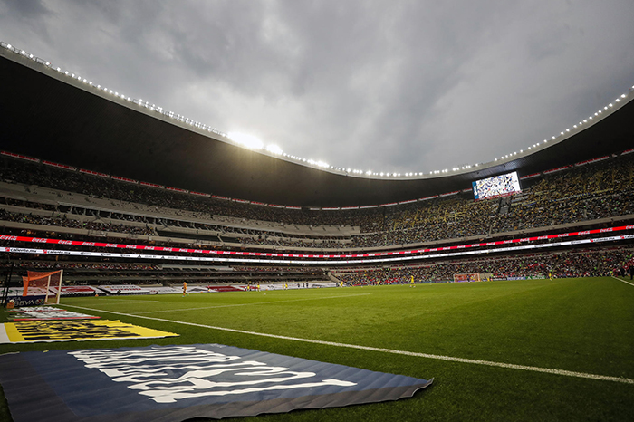 Vista renovada del interior del Estadio Azteca tras las obras de remodelación para la Copa del Mundo 2026.