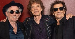 Los integrantes de The Rolling Stones, Mick Jagger, Keith Richards y Ronnie Wood.