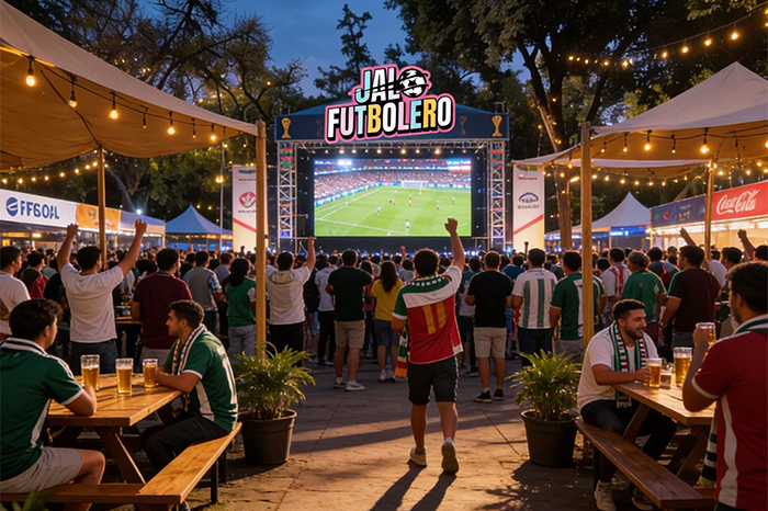 Jardines del Centro de Convenciones y Exposiciones de Morelia habilitados para eventos masivos familiares.