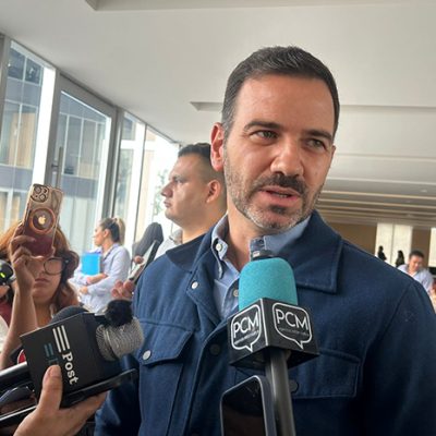 Yankel Benítez anuncia medidas de seguridad para el concierto del aniversario de Morelia frente a la Catedral.