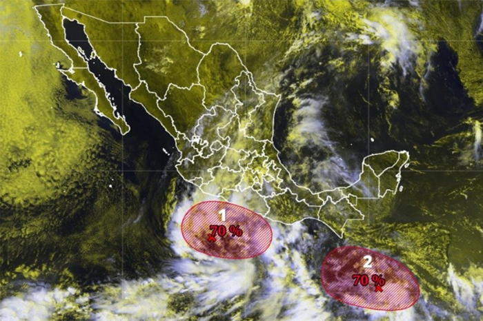Monitoreo satelital de fenómenos hidrometeorológicos en el Pacífico mexicano.
