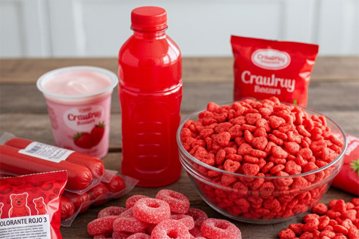 Dulces y cereales infantiles libres tras la eliminación del aditivo Rojo 3 en México.